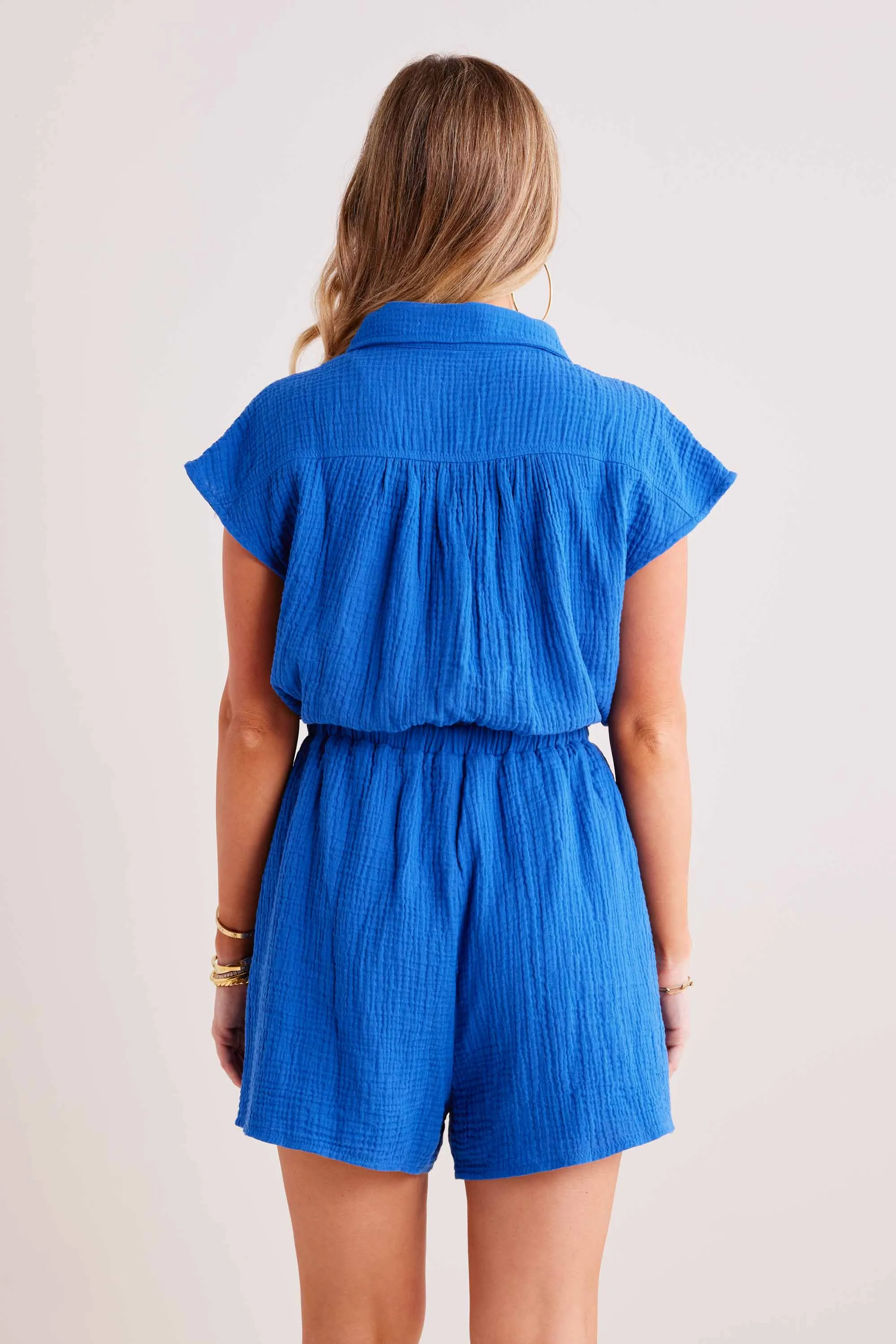 Aliza Romper- Blue