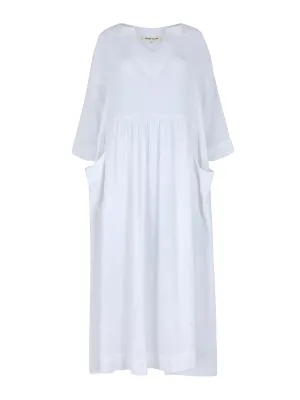 Daphne white cotton dress