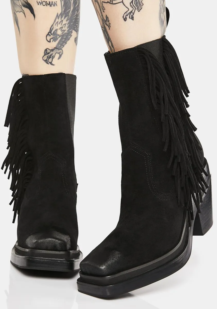 Flanger Fringe Chelsea Boots