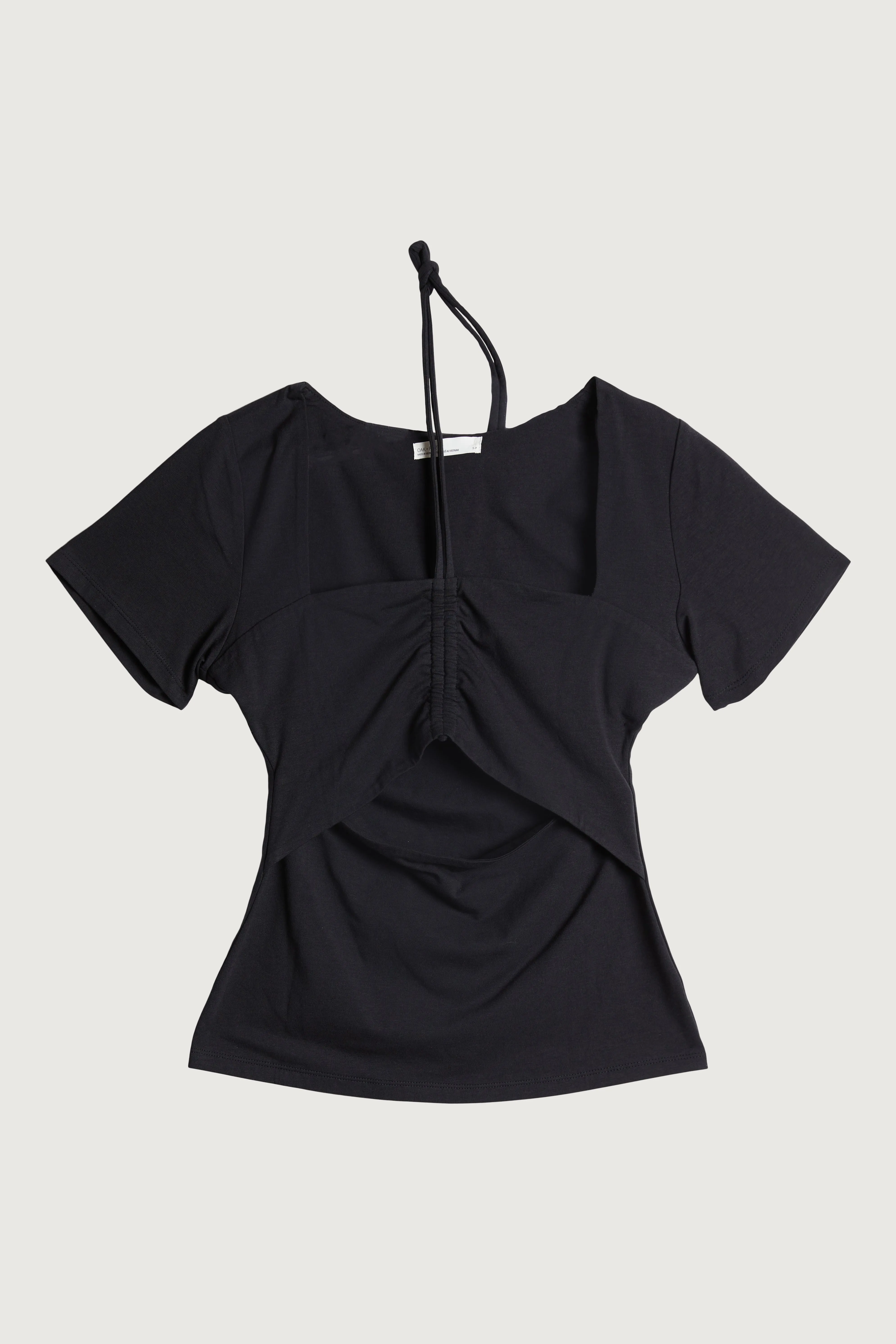 HALTER NECK CUTOUT TEE
