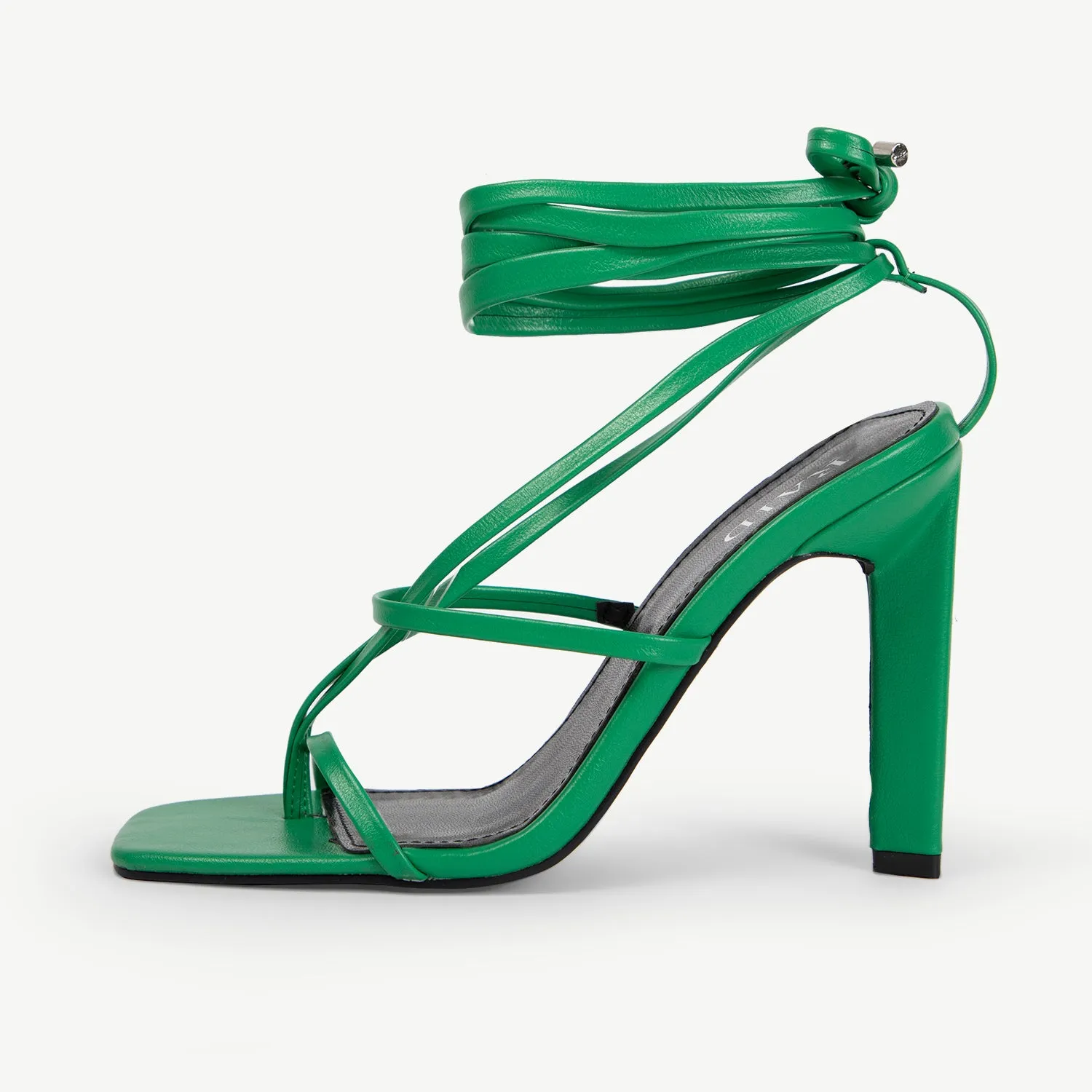 RAID Venosa Lace Up Heel in Green