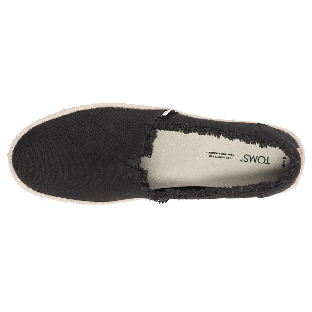 Valencia Canvas Platform Espadrille Flats