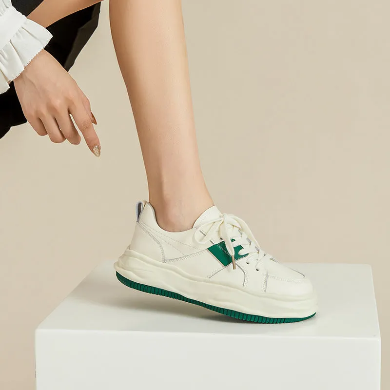 Women's Original Sole Low-top Sneakers in Yellow/Green Contrasting